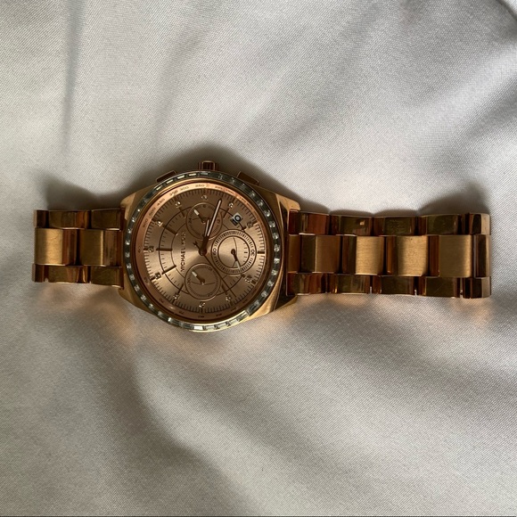 MICHAEL KORS Vail Rose Gold Dial Ladies Chronograph Watch - Picture 4 of 8